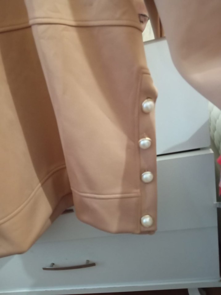 Bej Kapüşonlu Rahat Sweatshirt alt üst takım — görsel 3/8
