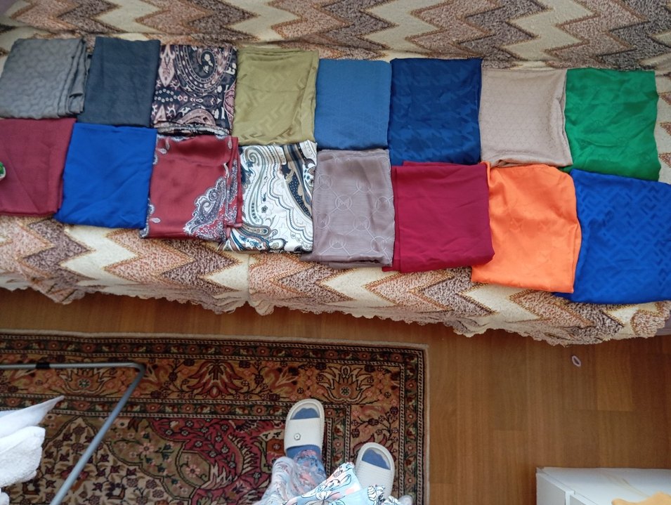 Renkli Desenli İnce Şal  tanesi 250 den — görsel 10/10