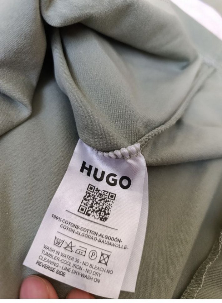 Hugo Yeşil Bisiklet Yaka Tişört — görsel 2/2