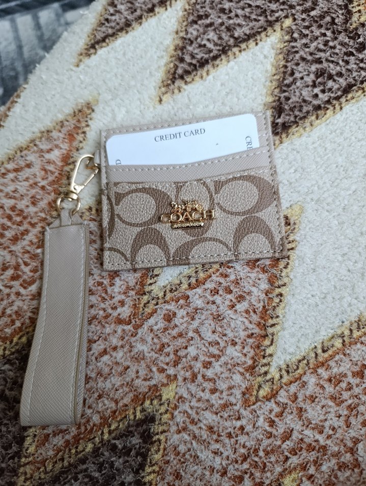 Coach Bej Monogramlı Minimal Kartlık — görsel 4/5