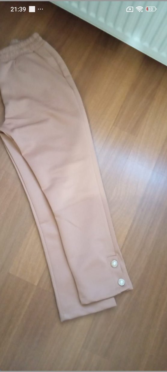 İnci Detaylı bej Kapüşonlu Sweatshirt — görsel 6/6