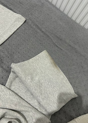 Gri İspanyol paça tayt - Görsel 4