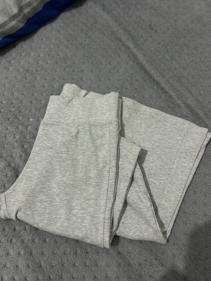 Gri İspanyol paça tayt - Görsel 2