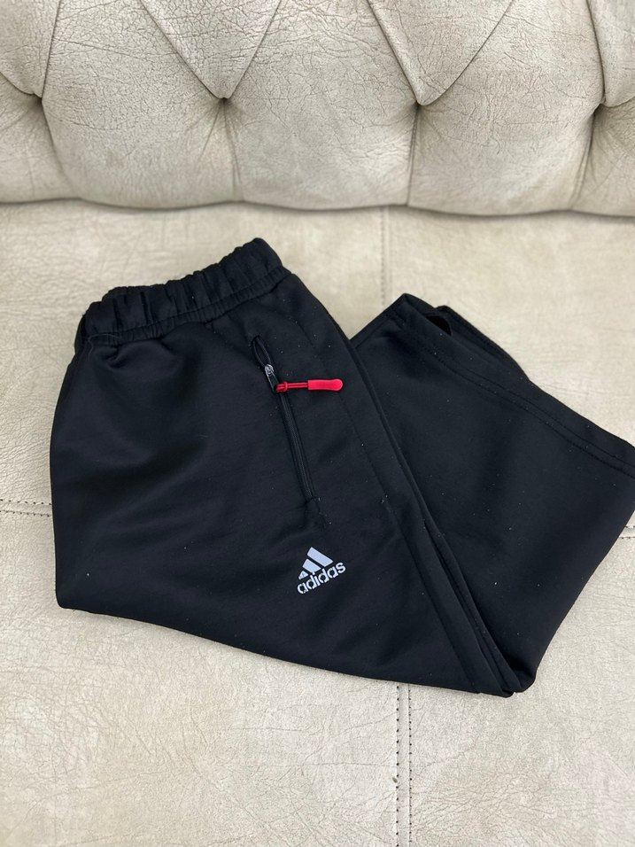 Adidas Erkek Siyah Fermuarlı Rahat Outdoor Eşofman - Görsel 2