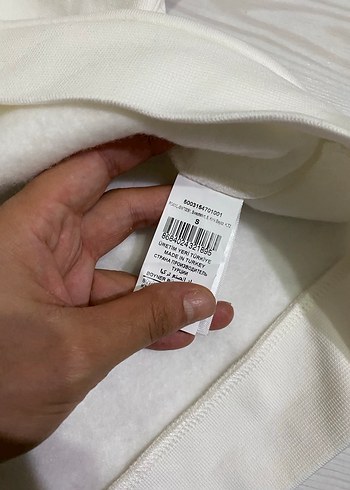 Fabrika Kadın Beyaz Uzun Kollu Sweatshirt