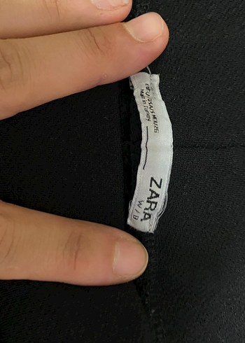 Zara Siyah Kumaş Pantolon