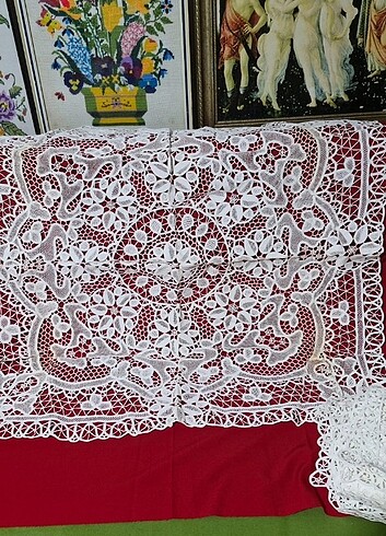  Dantel Angles Örtü ve Peçeteleri