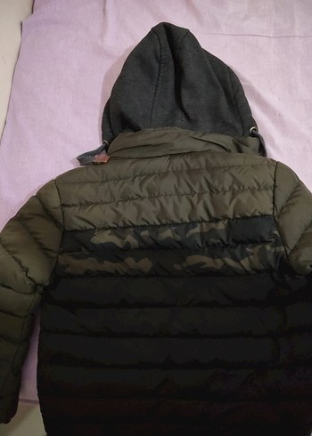 Kapüşonlu Kamuflaj Desenli Erkek Çocuk Mont (BİGAZZİ)marka - Görsel 5