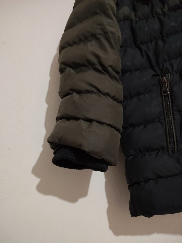 Kapüşonlu Kamuflaj Desenli Erkek Çocuk Mont (BİGAZZİ)marka - Görsel 4