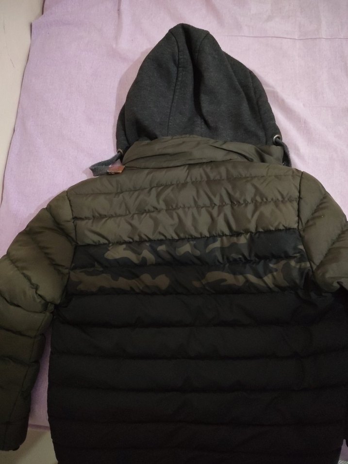 Kapüşonlu Kamuflaj Desenli Erkek Çocuk Mont (BİGAZZİ)marka - Görsel 5