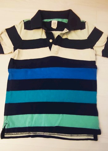 Erkek Çocuk Çizgili Kısa Kollu Polo Tişört
