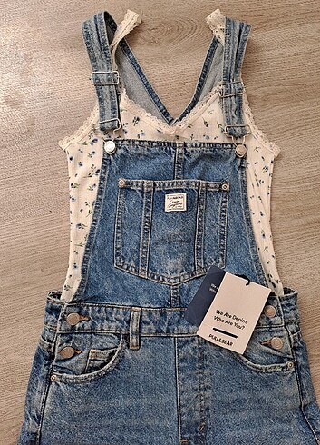 Pull&bear denim tulum salopet