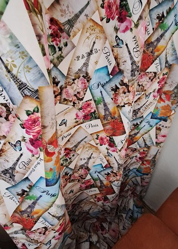 Bohem Çok Renkli Baskılı Perde - Görsel 3