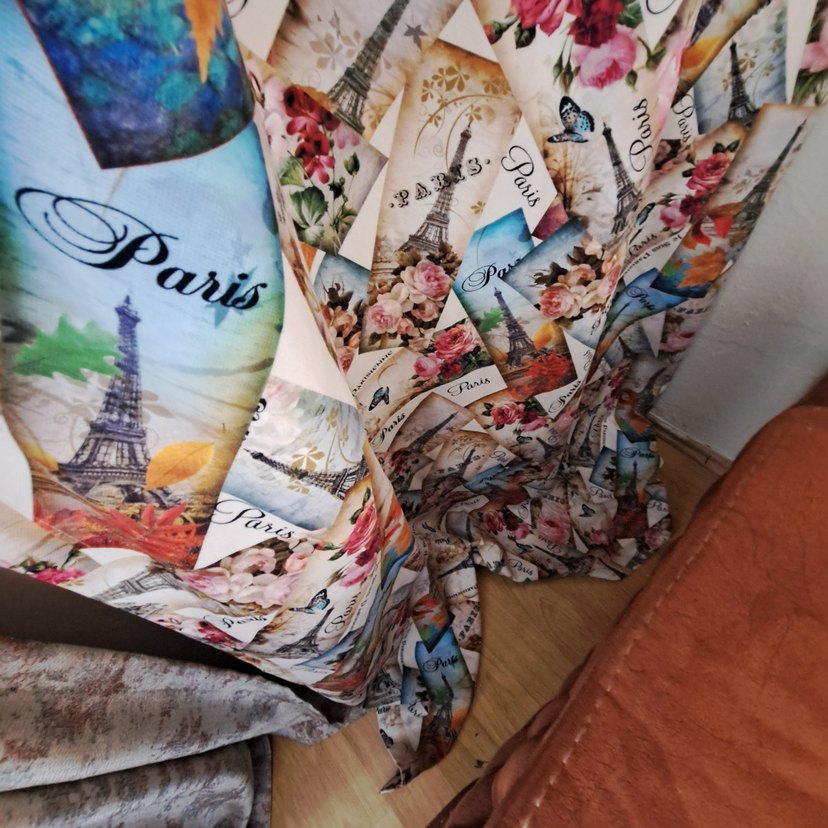 Bohem Çok Renkli Baskılı Perde - Görsel 4