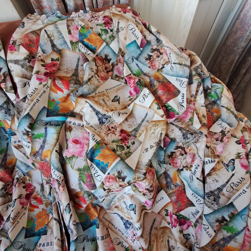 Bohem Çok Renkli Baskılı Perde - Görsel 5