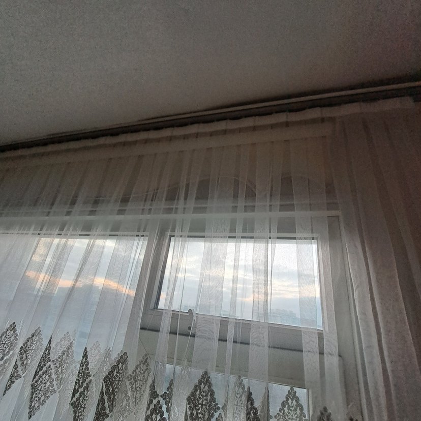 Nakışlı Beyaz Tül Perde - Görsel 5