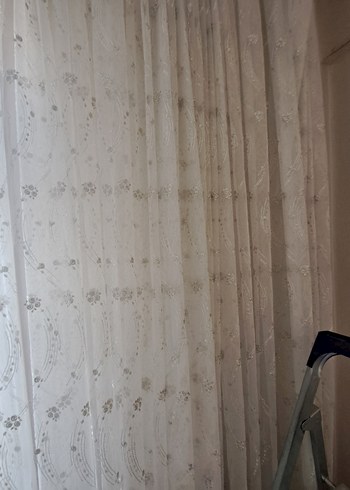  Beden beyaz Renk desenli perde
