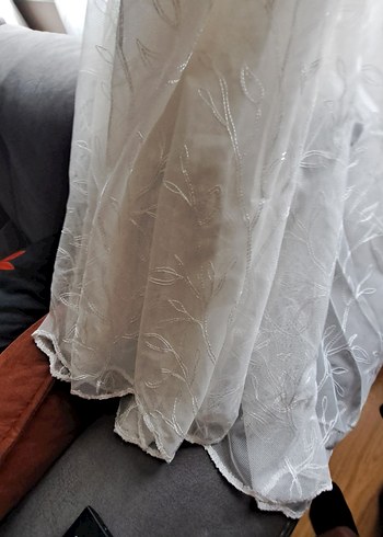 Nakışlı Beyaz Bohem Perde - Görsel 9