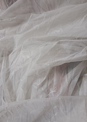 Nakışlı Beyaz Bohem Perde - Görsel 4