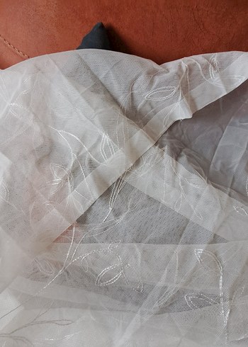 Nakışlı Beyaz Bohem Perde - Görsel 7