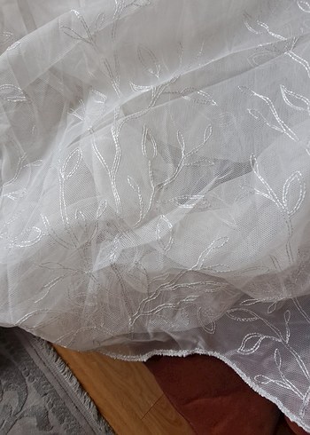 Nakışlı Beyaz Bohem Perde - Görsel 8