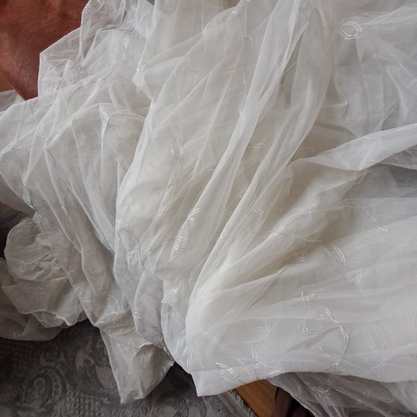 Nakışlı Beyaz Bohem Perde - Görsel 3