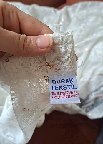 İşlemeli Beyaz Bohem Perde - Görsel 2