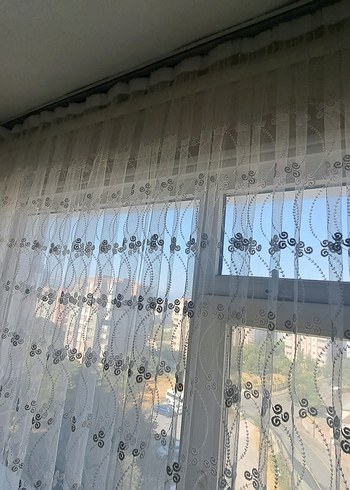 Beden beyaz Renk modelli perde