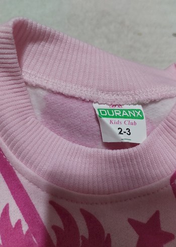 Kız Çocuk Pembe Barbie Baskılı  Pijama Takımı - Görsel 3