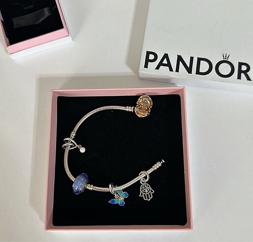  Beden gri Renk Pandora kalpli charm