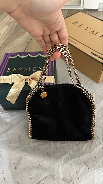 Beden stella McCartney gold zincirli çanta