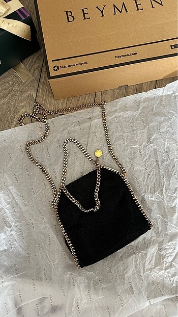 stella McCartney gold zincirli çanta