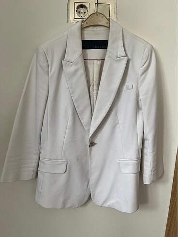 Beyaz blazer