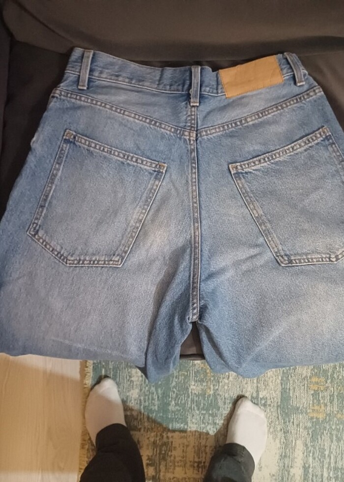 bershka baggy kot şort - Görsel 4