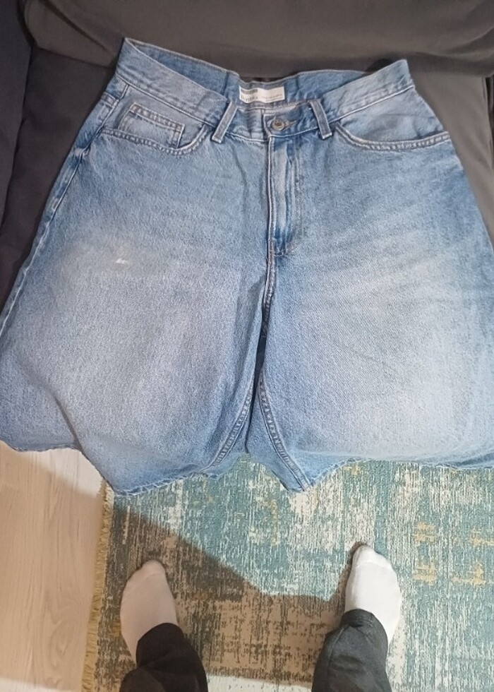 bershka baggy kot şort - Görsel 2