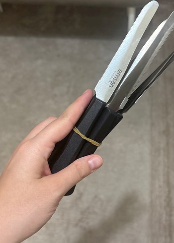 Emsan Siyah Bıçak Seti - Görsel 2