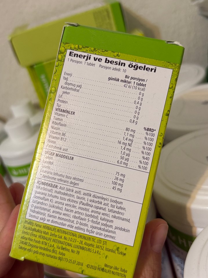 Herbalife Liftoff Enerji Tableti - Görsel 2