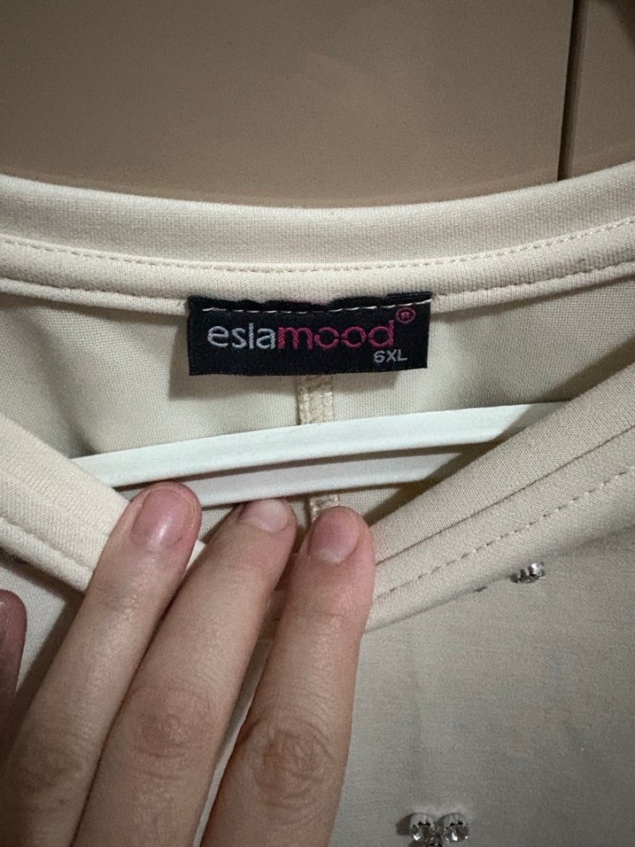 Payet İşlemeli Beyaz Kadın Sweatshirt - Görsel 5