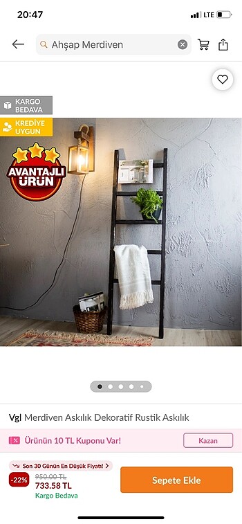 Ahşap askı dekor havluluk Saksı