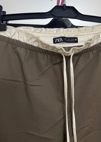 Zara Beli Bağcıklı Kadın kumaş pantolon - Görsel 2