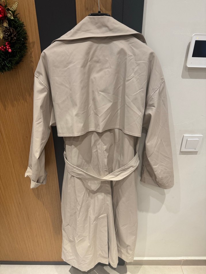 Stradi Bej Midi Trençkot Kemerli ve Geniş Kesim - Görsel 4