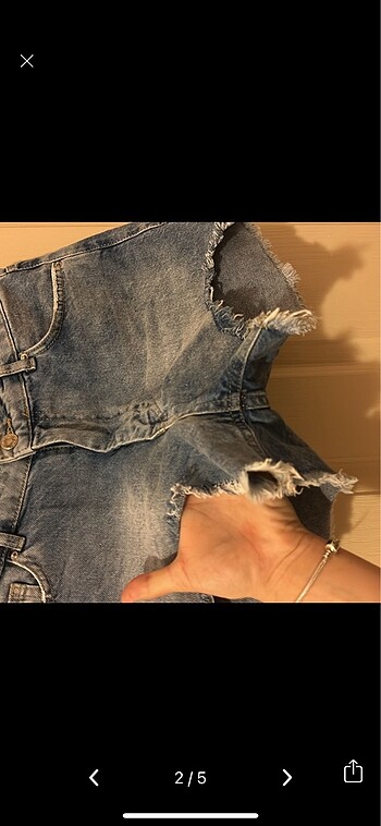 38 Beden mavi Renk zara mango yüksek bek kot şort jean vintage y2k