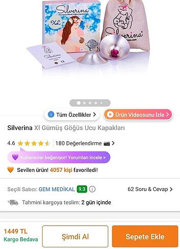 Silver gümüş göğüs ucu kapak 