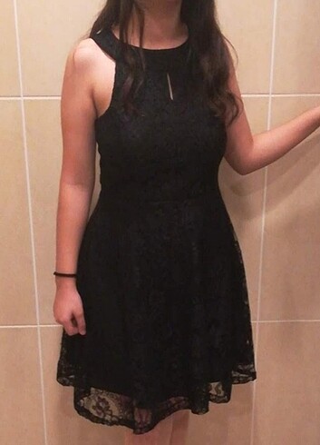 m Beden siyah Renk abiye elbise
