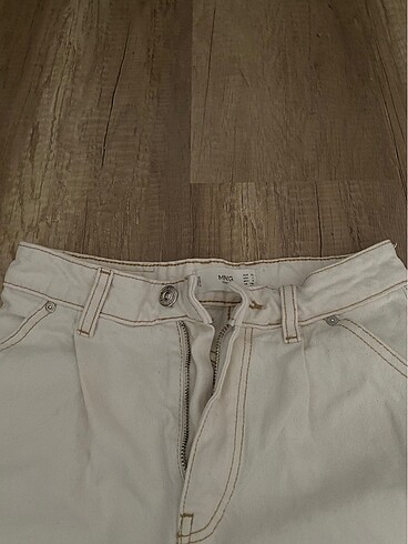 Mango Mango Krem Kot Pantolon