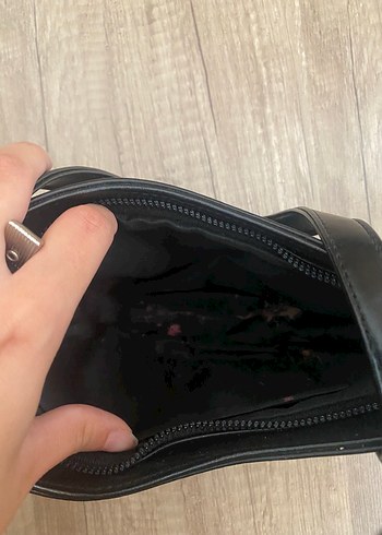 Addax Siyah Deri Minimalist Kadın Çanta
