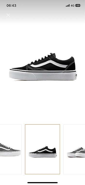 Vans platform ayakkabı