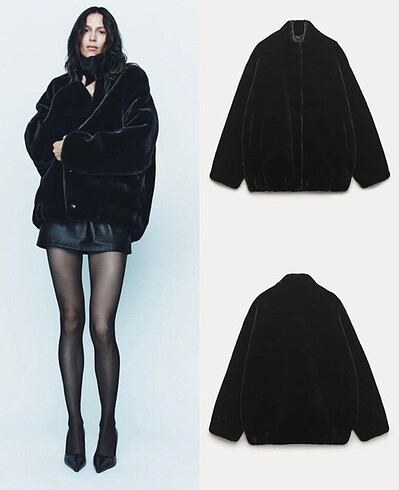 Zara peluş bomber