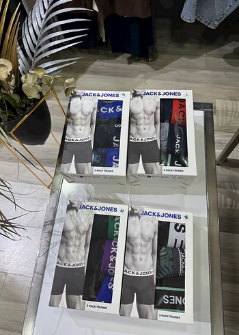 Jack & Jones Erkek Baskılı Mini Boxer 3'lü