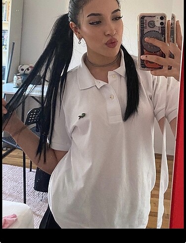 Lacoste polo yaka beyaz Erkek